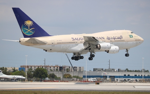 Saudi Arabian Royal Flight Boeing 747SP-68 (HZ-HM1B) at  Miami - International, United States