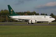 Saudi Arabian Government Boeing 737-7FG(BBJ) (HZ-MF1) at  Hamburg - Fuhlsbuettel (Helmut Schmidt), Germany