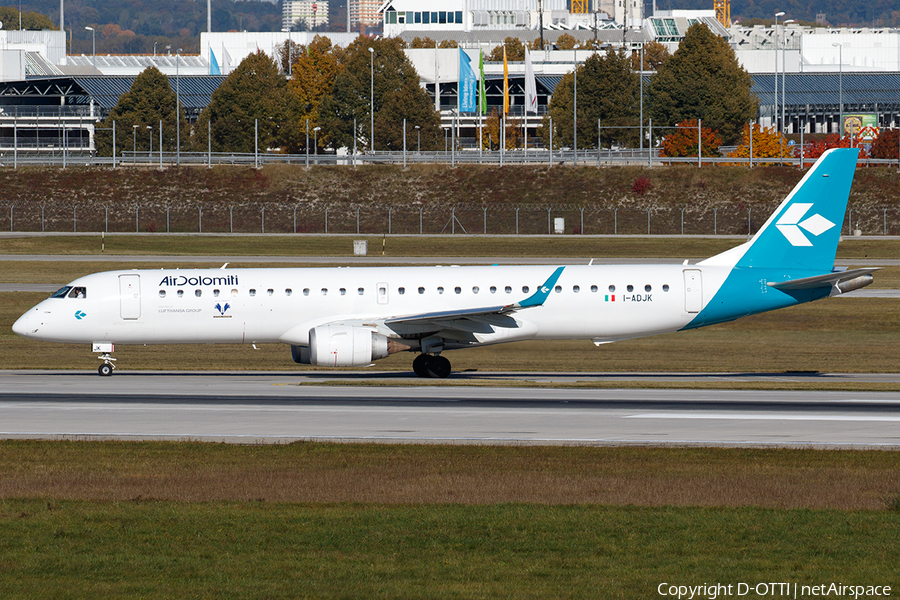 Air Dolomiti Embraer ERJ-195LR (ERJ-190-200LR) (I-ADJK) | Photo 483829