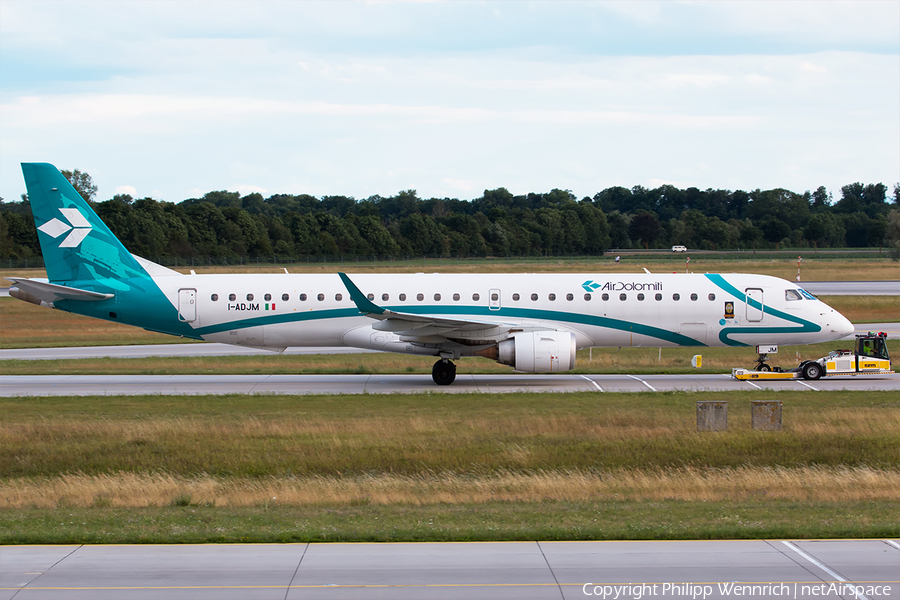 Air Dolomiti Embraer ERJ-195LR (ERJ-190-200LR) (I-ADJM) | Photo 194992