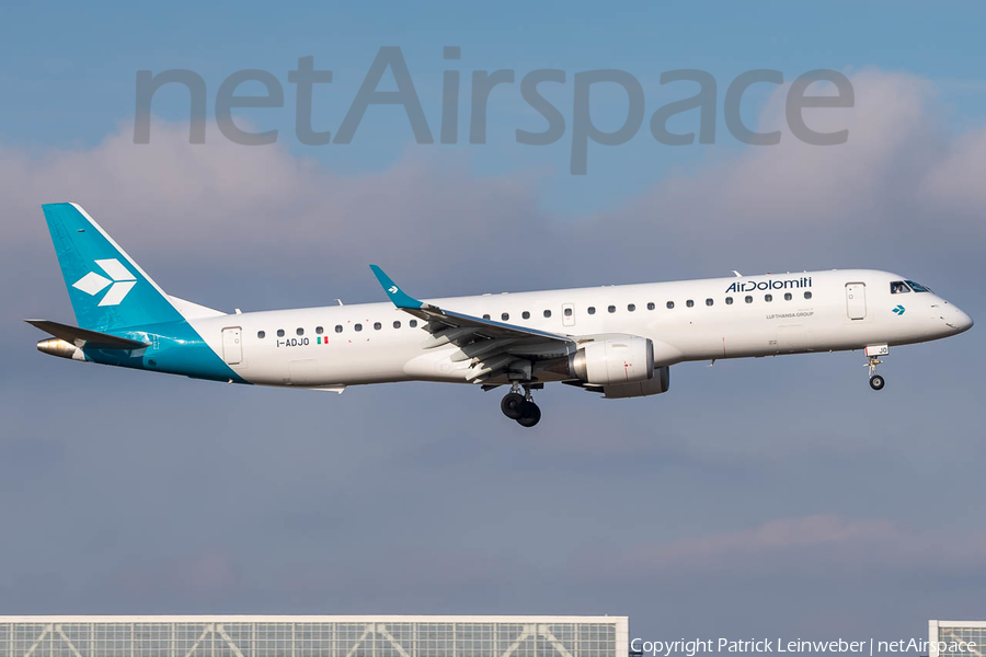 Air Dolomiti Embraer ERJ-195LR (ERJ-190-200LR) (I-ADJO) | Photo 289777