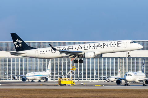 Air Dolomiti Embraer ERJ-195AR (ERJ-190-200 IGW) (I-ADJV) at  Munich, Germany
