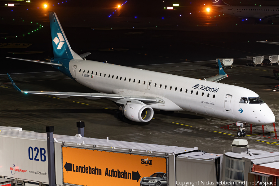 Air Dolomiti Embraer ERJ-195LR (ERJ-190-200LR) (I-ADJW) | Photo 361706