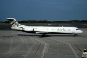 Eagles Airlines Fokker 100 (I-GIOA) at  Menorca (Mahon), Spain