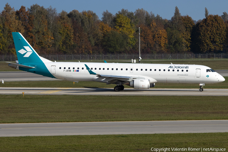 Air Dolomiti Embraer ERJ-195LR (ERJ-190-200LR) (I-JENB) | Photo 538856