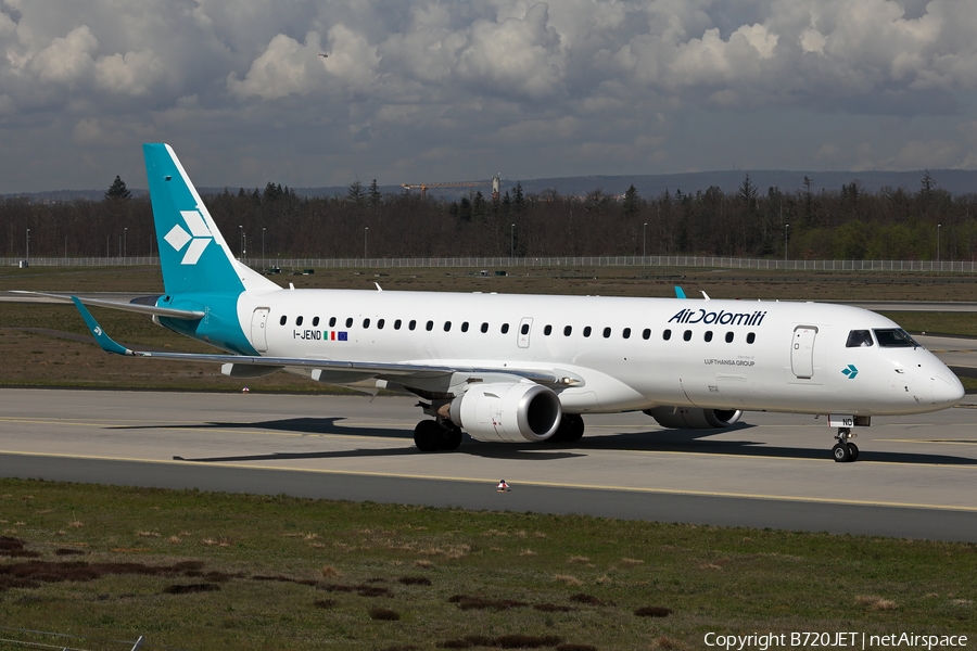 Air Dolomiti Embraer ERJ-190LR (ERJ-190-100LR) (I-JEND) | Photo 564204