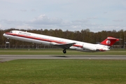 Meridiana McDonnell Douglas MD-82 (I-SMET) at  Hamburg - Fuhlsbuettel (Helmut Schmidt), Germany
