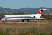 Meridiana McDonnell Douglas MD-82 (I-SMET) at  Olbia - Costa Smeralda, Italy