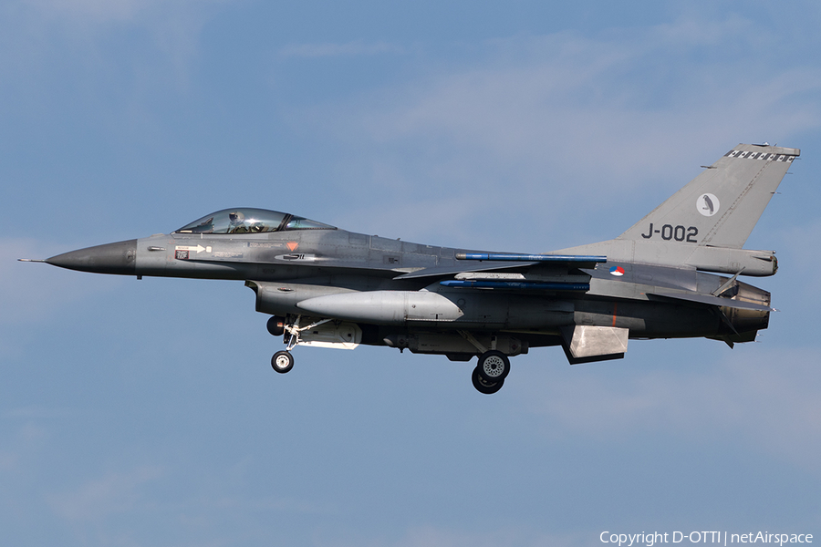 Royal Netherlands Air Force General Dynamics F-16AM Fighting Falcon (J-002) | Photo 154507