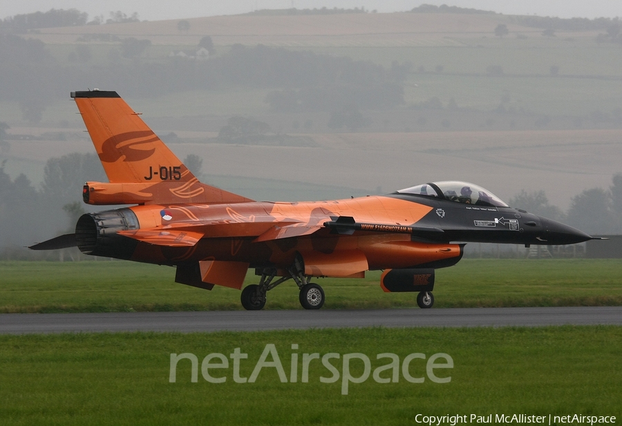 Royal Netherlands Air Force General Dynamics F-16AM Fighting Falcon (J-015) | Photo 4033