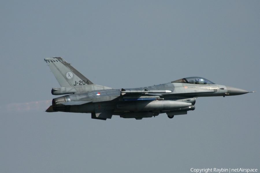 Royal Netherlands Air Force General Dynamics F-16AM Fighting Falcon (J-204) | Photo 550948