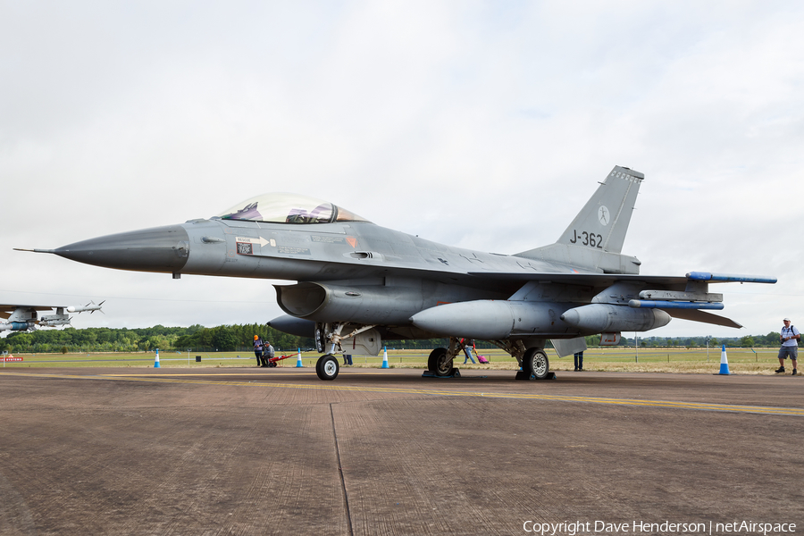 Royal Netherlands Air Force General Dynamics F-16AM Fighting Falcon (J-362) | Photo 194512