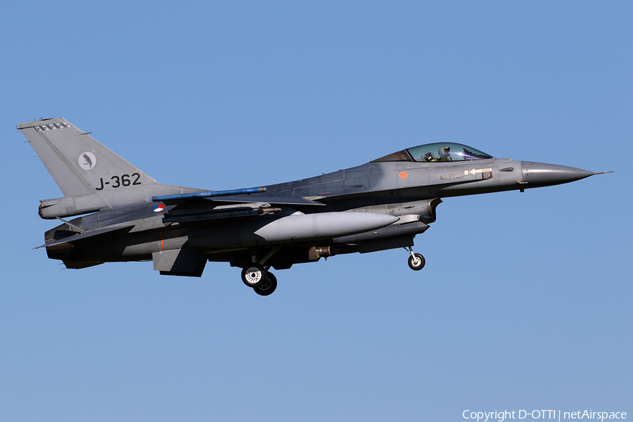 Royal Netherlands Air Force General Dynamics F-16AM Fighting Falcon (J-362) | Photo 309977