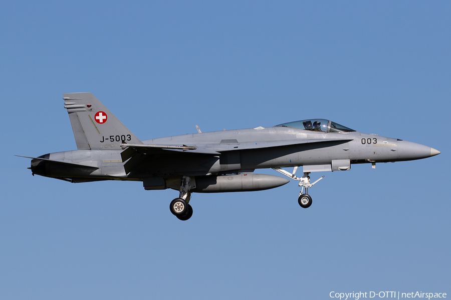 Swiss Air Force McDonnell Douglas F/A-18C Hornet (J-5003) | Photo 309991