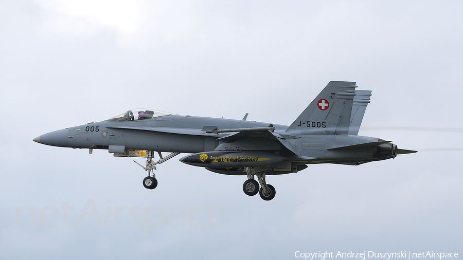 Swiss Air Force McDonnell Douglas F/A-18C Hornet (J-5005) | Photo 626695