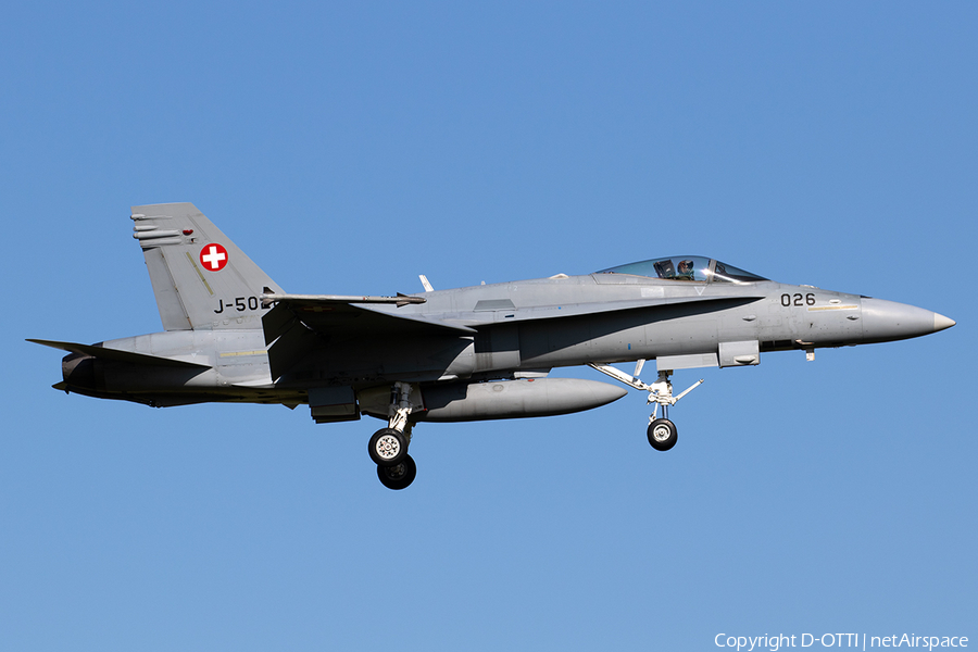 Swiss Air Force McDonnell Douglas F/A-18C Hornet (J-5026) | Photo 309966