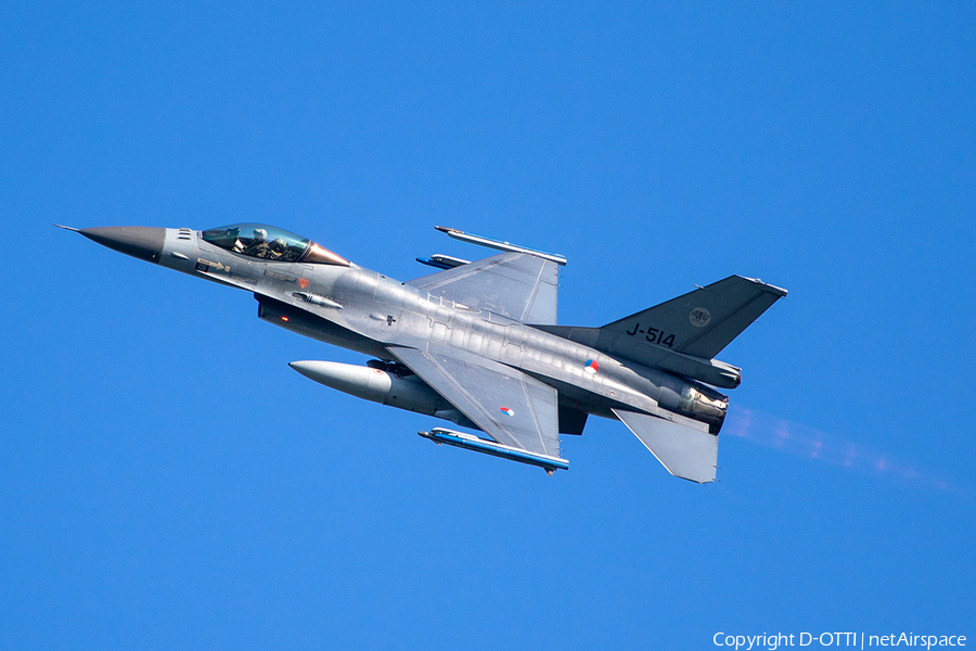 Royal Netherlands Air Force General Dynamics F-16AM Fighting Falcon (J-514) | Photo 239207