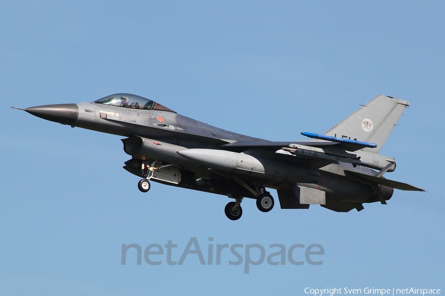 Royal Netherlands Air Force General Dynamics F-16AM Fighting Falcon (J-514) | Photo 239701