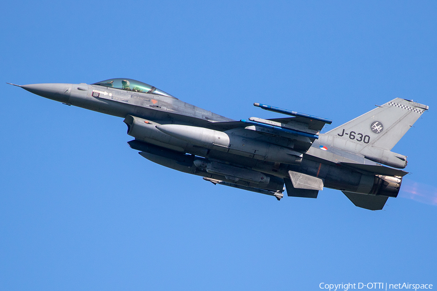 Royal Netherlands Air Force General Dynamics F-16AM Fighting Falcon (J-630) | Photo 239254