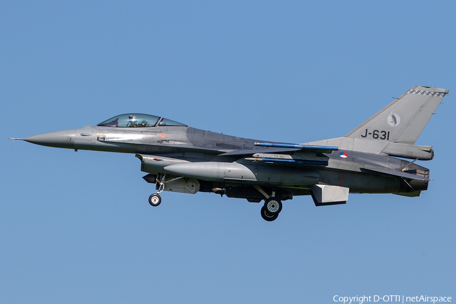 Royal Netherlands Air Force General Dynamics F-16AM Fighting Falcon (J-631) | Photo 240043