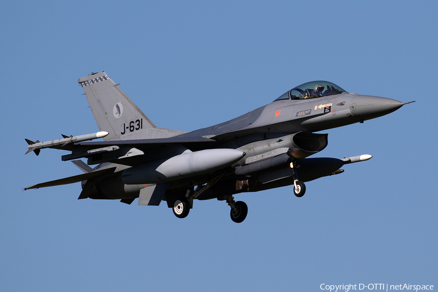 Royal Netherlands Air Force General Dynamics F-16AM Fighting Falcon (J-631) | Photo 309969