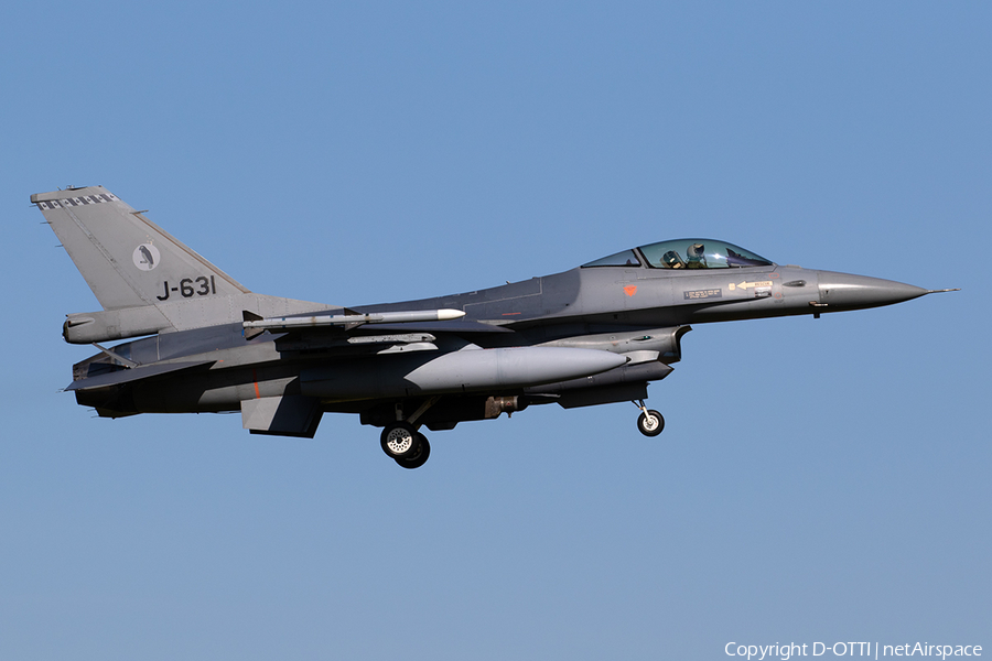 Royal Netherlands Air Force General Dynamics F-16AM Fighting Falcon (J-631) | Photo 309970