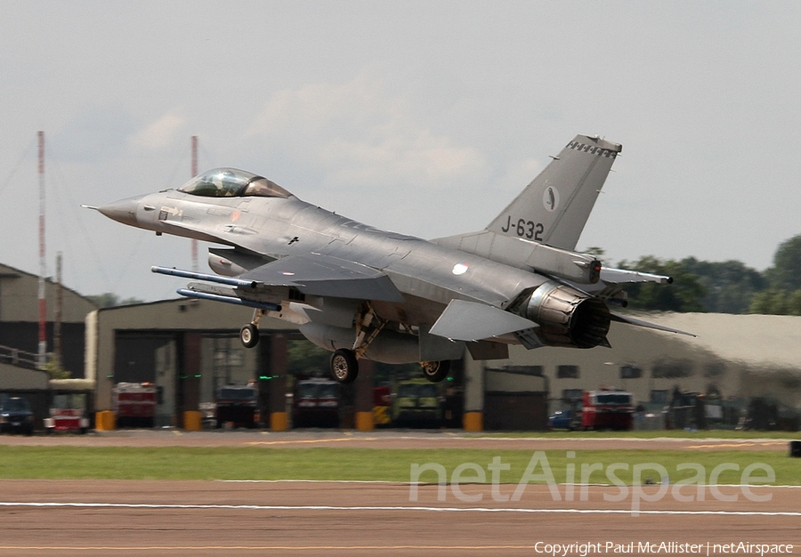Royal Netherlands Air Force General Dynamics F-16AM Fighting Falcon (J-632) | Photo 7949