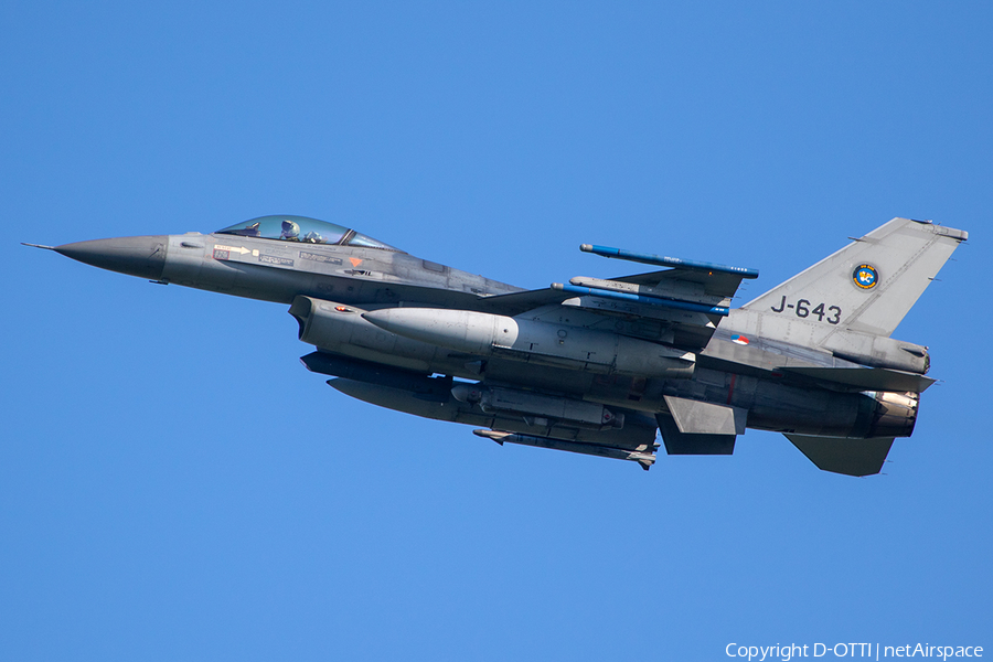 Royal Netherlands Air Force General Dynamics F-16AM Fighting Falcon (J-643) | Photo 239206