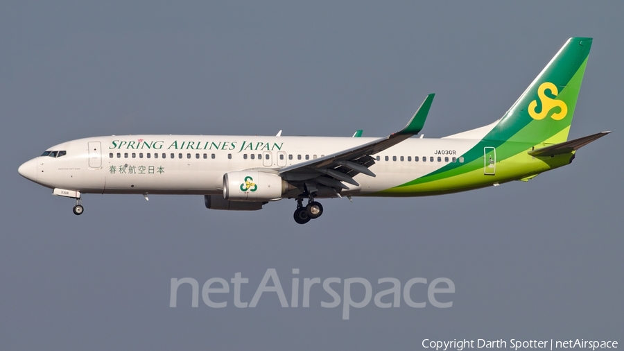 Spring Airlines Japan Boeing 737-86N (JA03GR) | Photo 205302