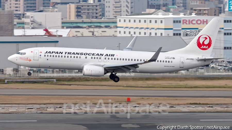 Japan Transocean Air - JTA Boeing 737-8Q3 (JA03RK) | Photo 203729