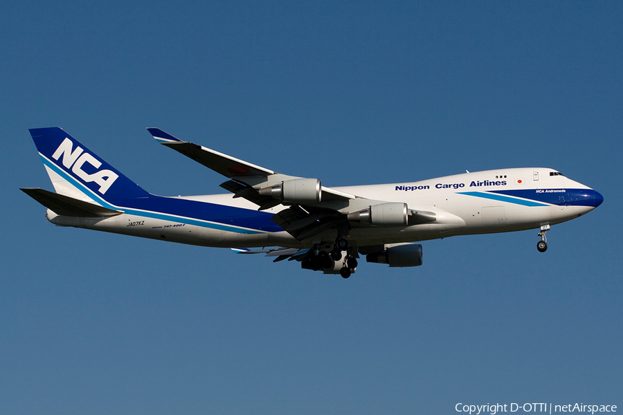 Nippon Cargo Airlines Boeing 747-4KZF (JA07KZ) | Photo 269718