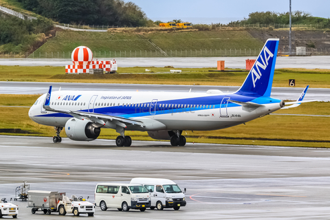 All Nippon Airways - ANA Airbus A321-272N (JA144A) at  Okinawa - Naha, Japan