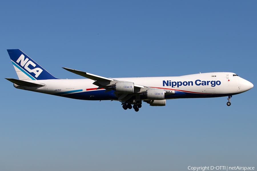 Nippon Cargo Airlines Boeing 747-8KZF (JA17KZ) | Photo 243882