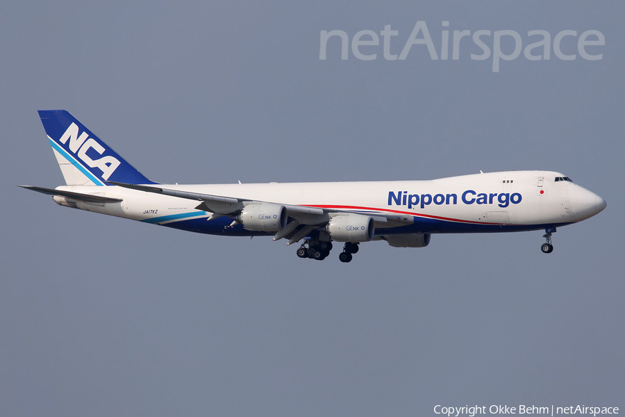 Nippon Cargo Airlines Boeing 747-8KZF (JA17KZ) | Photo 156208