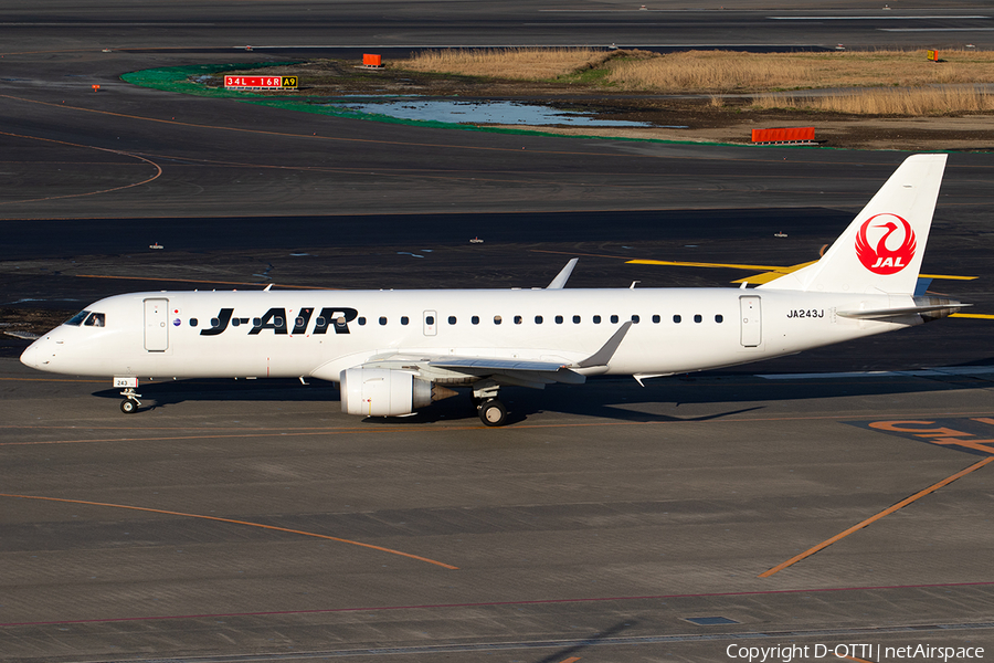 JAL - J-Air Embraer ERJ-190STD (ERJ-190-100STD) (JA243J) | Photo 382011
