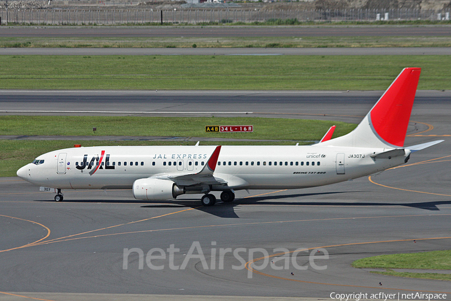 JAL Express Boeing 737-846 (JA307J) | Photo 213642