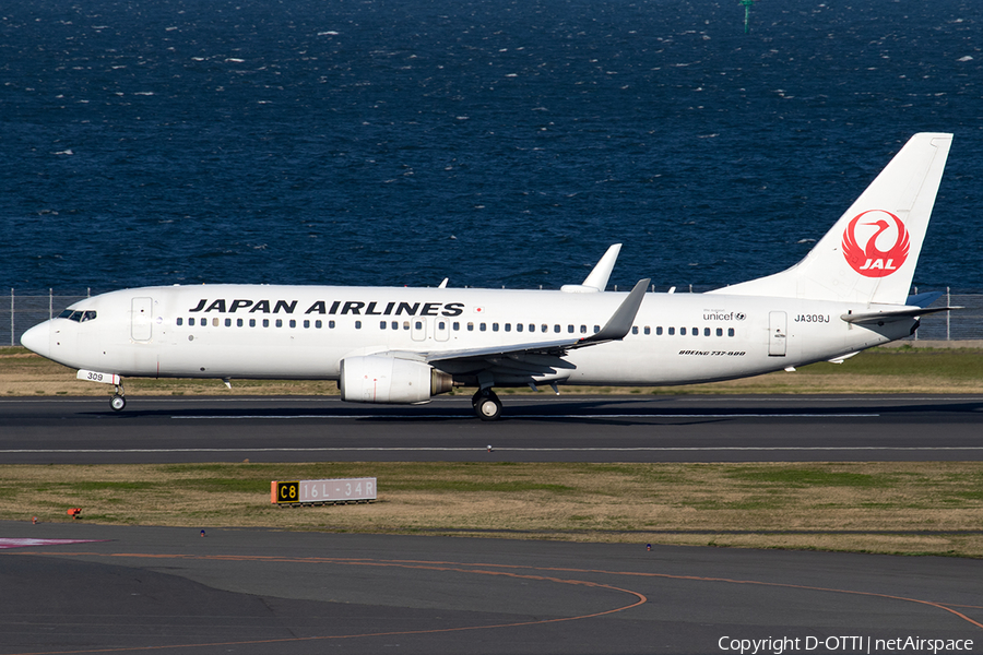 Japan Airlines - JAL Boeing 737-846 (JA309J) | Photo 398409
