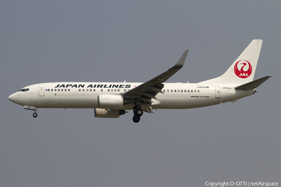 Japan Airlines - JAL Boeing 737-846 (JA312J) | Photo 407888