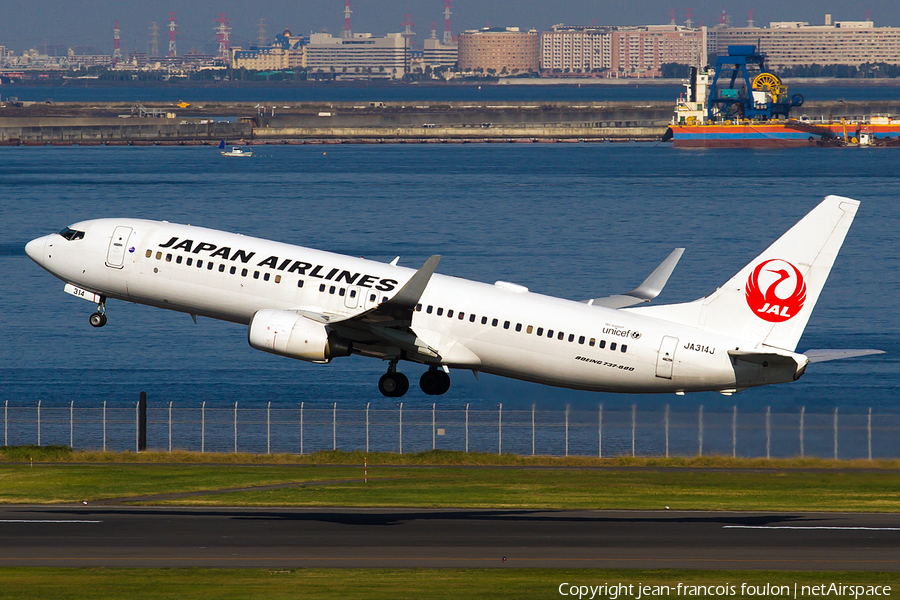 Japan Airlines - JAL Boeing 737-846 (JA314J) | Photo 130634