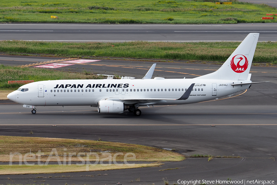 Japan Airlines - JAL Boeing 737-846 (JA314J) | Photo 671874