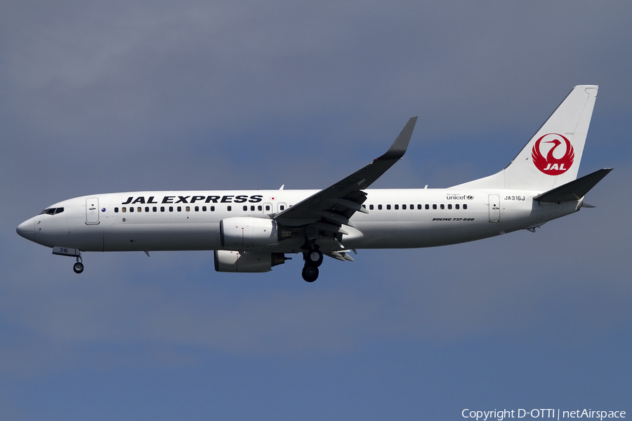 JAL Express Boeing 737-846 (JA316J) | Photo 418374