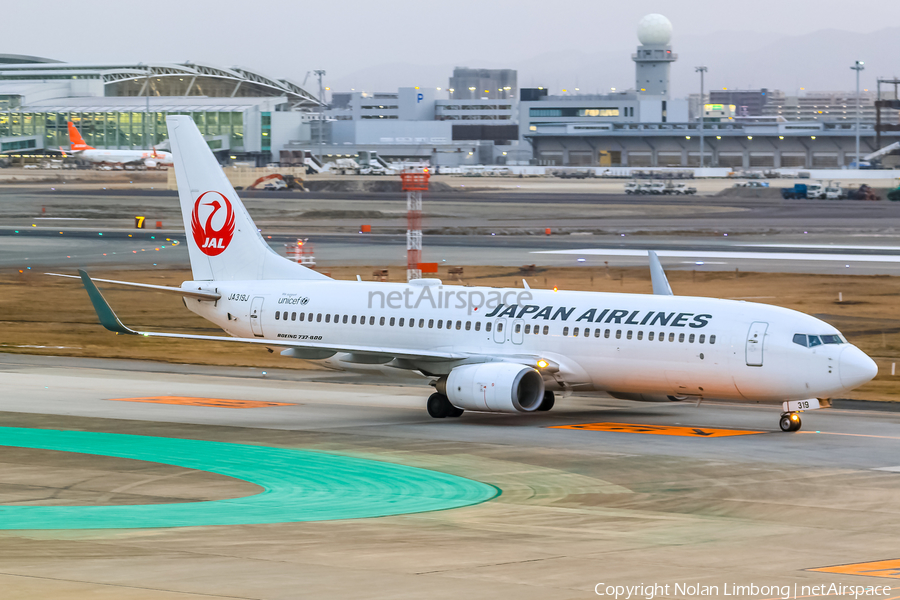 Japan Airlines - JAL Boeing 737-846 (JA319J) | Photo 598831
