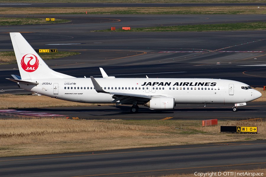 Japan Airlines - JAL Boeing 737-846 (JA324J) | Photo 399783