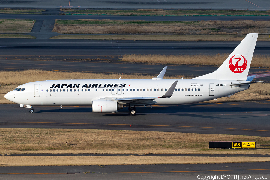 Japan Airlines - JAL Boeing 737-846 (JA331J) | Photo 382013