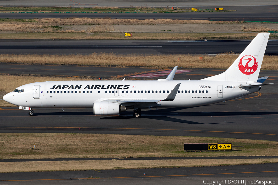 Japan Airlines - JAL Boeing 737-846 (JA332J) | Photo 399781