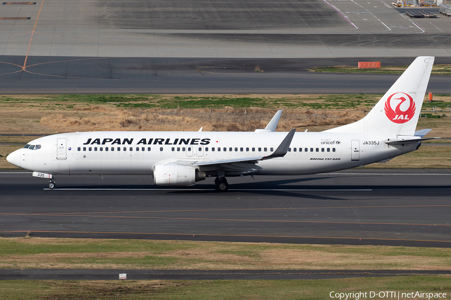 Japan Airlines - JAL Boeing 737-846 (JA335J) | Photo 389187