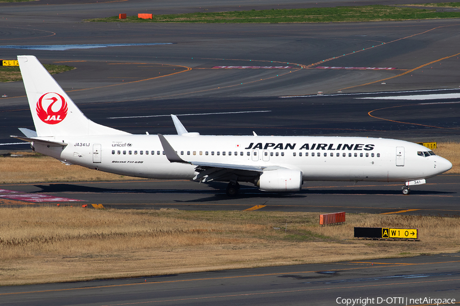 Japan Airlines - JAL Boeing 737-846 (JA341J) | Photo 386934