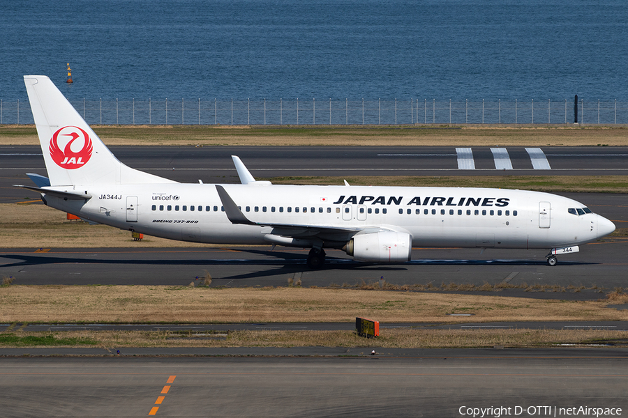 Japan Airlines - JAL Boeing 737-846 (JA344J) | Photo 380086