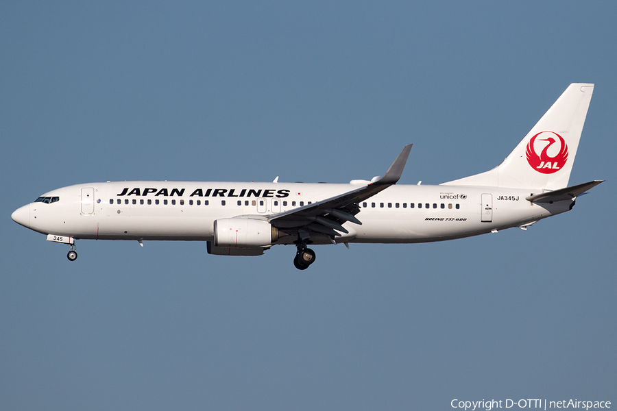 Japan Airlines - JAL Boeing 737-846 (JA345J) | Photo 401171