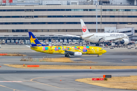 Skymark Airlines Boeing 737-8AL (JA73AB) at  Tokyo - Haneda International, Japan